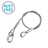 KUPO SW-03ST dia. 4,8mm, 100 cm length safety wire Тросик страховочный