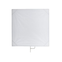 E-IMAGE F04-48 Flag panel stainless steel 120*120 cm, fabric: diffusion white Флаг белый просветный