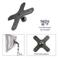 KUPO KS-408 SK Vesa monitor bracket w/ball head Крепление монитора с шаровой головкой