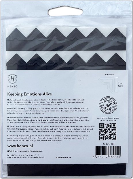 HENZO 18422 уголки черные 108 шт HENZO 18422 уголки черные 108 шт