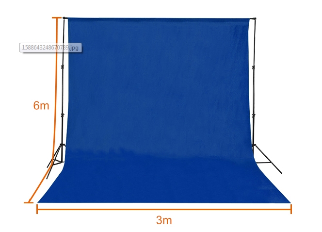 E-IMAGE MB36 blue Фон муслиновый 3х6 м, синий E-IMAGE MB36 blue Фон муслиновый 3х6 м, синий