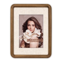 ZEP VM823 20x30/15x20 Marsiglia, паспарту текстиль, дерево (коричневая)ф/рамка