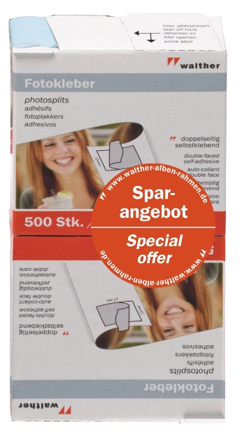 WALTHER FT500DP стикеры(13x17мм) 2x 500 шт WALTHER FT500DP стикеры(13x17мм) 2x 500 шт