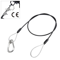 KUPO SW-02 dia. 3 mm, 70 cm length safety wire w/PVC Тросик страховочный