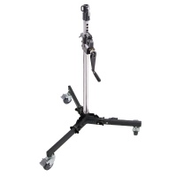 KUPO 382M 2 SCT Low Base Wind-Up Stand. Стойка на колёсах (130-190 см ↓35 кг) с редукторной колонной