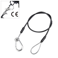 KUPO SW-04 dia. 3.2 mm, 75 cm length safety wire w/PVC (dia. 4.5 mm) Тросик страховочный