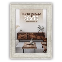 ZEP RT568W Torino White  15x20 дерево (белая) ф/рамка