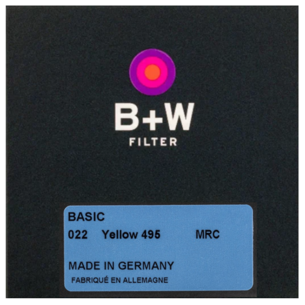 B+W BASIC 022 Yellow MRC 495 67mm. Светофильтр для черно-белой съемки B+W BASIC 022 Yellow MRC 495 67mm. Светофильтр для черно-белой съемки