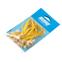 KUPO BG5006Y Elastic cable tie (10 pcs/pack) 6,00 mm (W)*5"(L), yellow Стяжка-петля, желтая (10 шт)