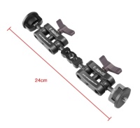 E-IMAGE EI-A74 TWIN arm monitor mount w/quick lock&unlock 1/4" knobs Кронштейн шарнирный двойной