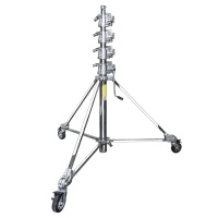 KUPO 756M Jumbo Stand w/Braked wheel. Стойка на колёсах (193-610см ↓70 кг) с редукторным механизмом