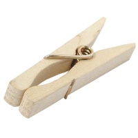 KUPO KCP-347 C47 spring type clothespin (50 pc per bag). Прищепка деревянная (50 шт)