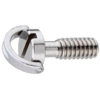 KUPO KS-184 Stainless steel flat head D shaft D ring 1/4" screws (21 mm). Винт c D-образным кольцом