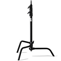 KUPO CS-20MB 20” C-Stand w/sliding leg Black. Си-стенд со скользящей ногой (87-196 см) черный