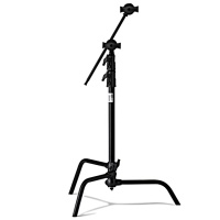 KUPO CS-20MKB 20" C-Stand w/slid.leg Kit Black. Си-стенд со скользящей ногой (87-196 см), комплект