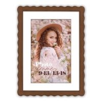 ZEP VM568B 15x20/10x15 Lione Brown, паспарту, дерево (коричневая)ф/рамка